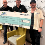 Toby Simmons raises £1,500.00 for Mankind! With Paul Roskilly and Ian Pickard